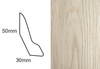 Listwa przypodłogowa fornirowana nielakierowana LP60 (240 cm x 5 cm x 3 cm) dąb