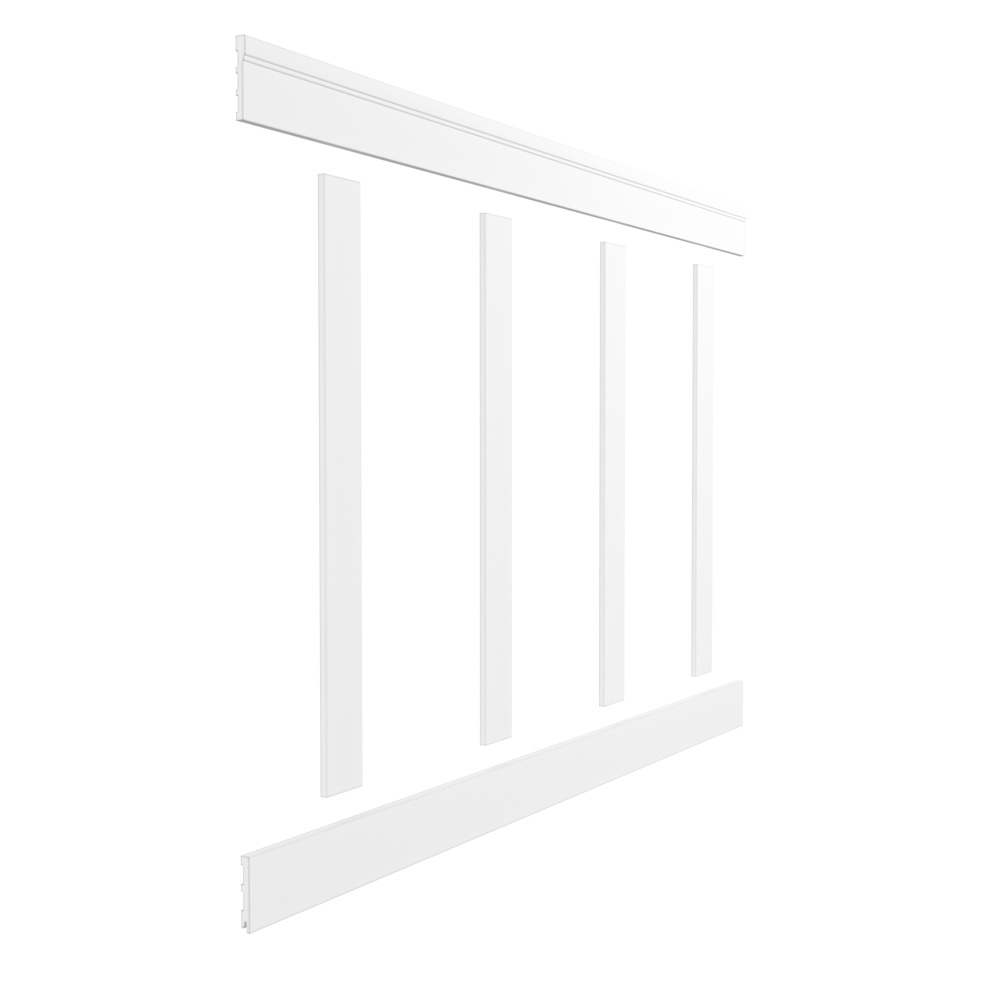 Lakierowana boazeria angielska PRIME-1, zestaw listew boazeryjnych MDF - wymiary 200 x 127 cm