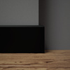 Listwa przypodłogowa MDF lakierowana czarna RAL 9005 - FOGE LB1 - 8cm