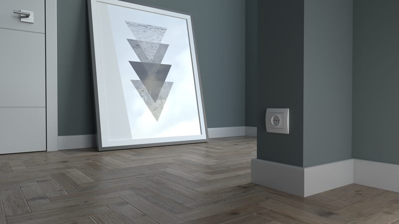 Listwa przypodłogowa drewniana lakierowana PW46 (220 cm x 4,6 cm x 1,6 cm) iglaste