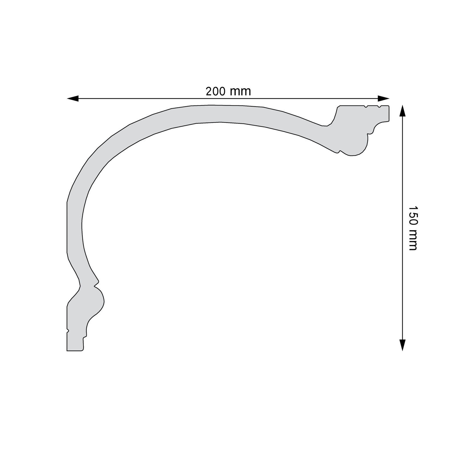 Listwa gzymsowa gładka Creativa LGG-58