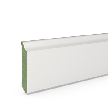 Listwa przypodłogowa MDF Plus F1 biała lakierowana półmat (262 cm x 10 cm x 1,6 cm) wilgocioodporna