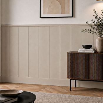 Boazeria ścienna LOFT do malowania - długość 200 cm, wysokość 114,5 cm + Farba Cappuccino