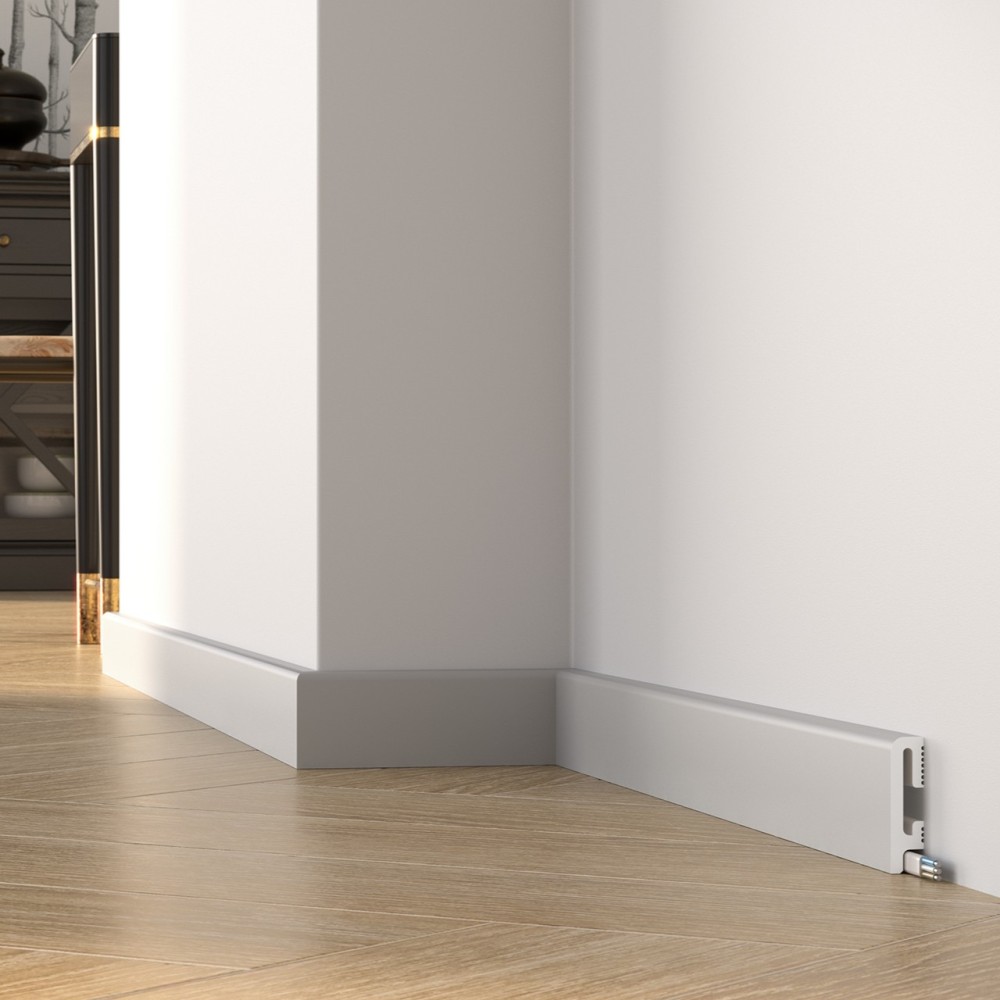 PRÓBKA 20 cm - Listwa przypodłogowa Premium Floor Durofit PF060G szara 6 cm