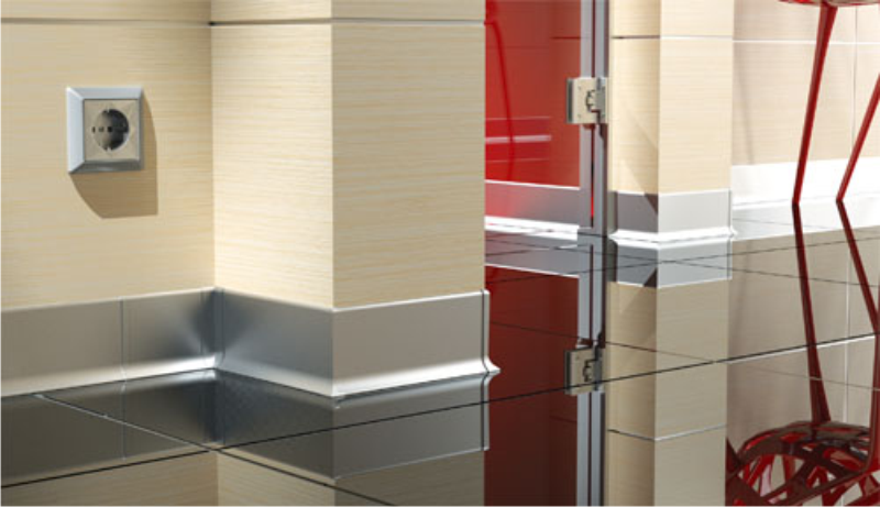 Listwa przypodłogowa aluminiowa, cokół Creativa LP100 250cm