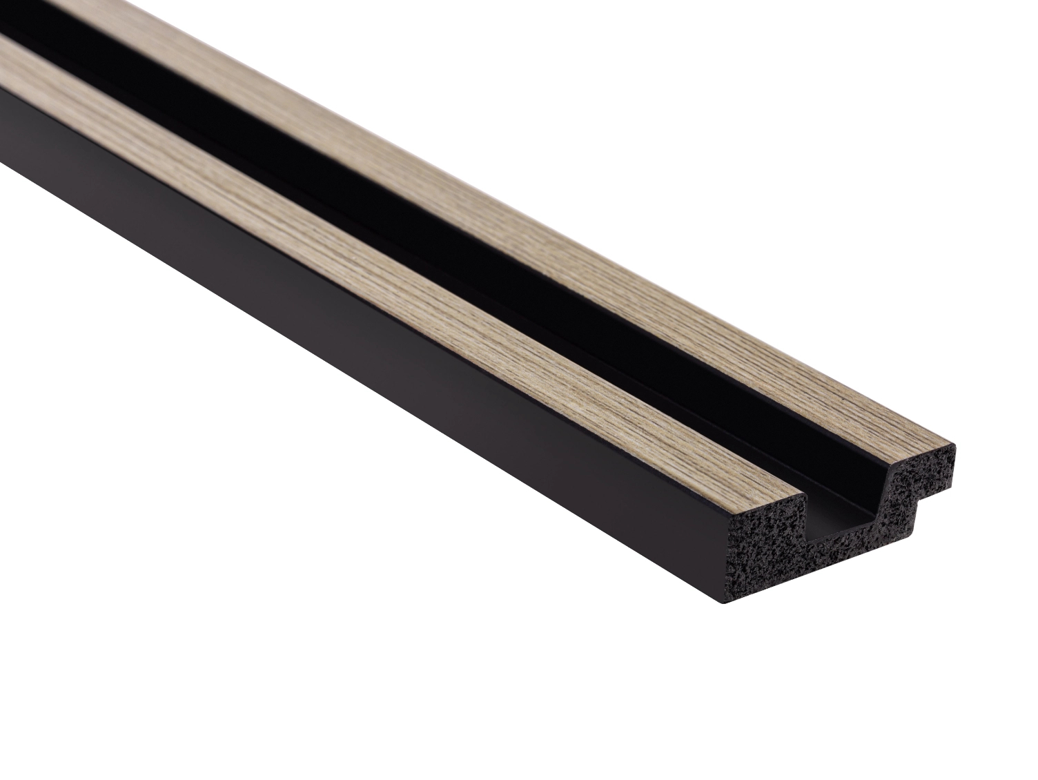 Lewa lamela L0103L szary dąb wym. 270 x 1.2 x 3.6 cm, z PolyForce