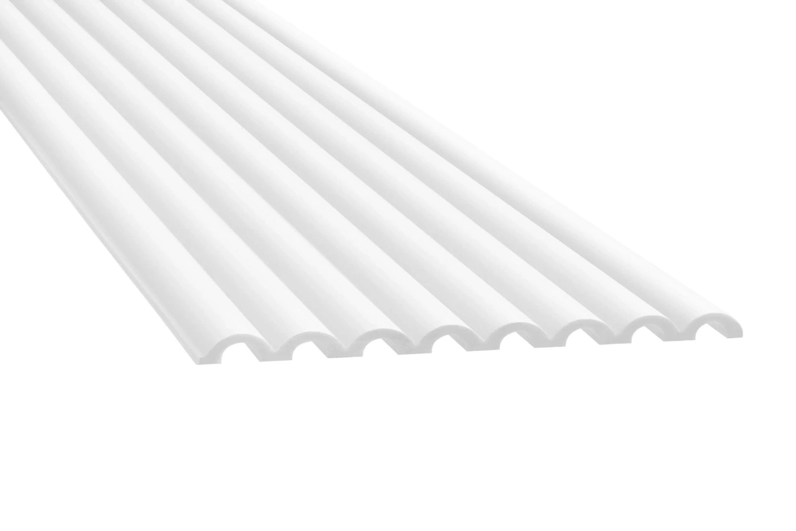 Panel ścienny WP001 Duna biały wym. 270 x 1.32 x 24.7 cm, z PolyForce