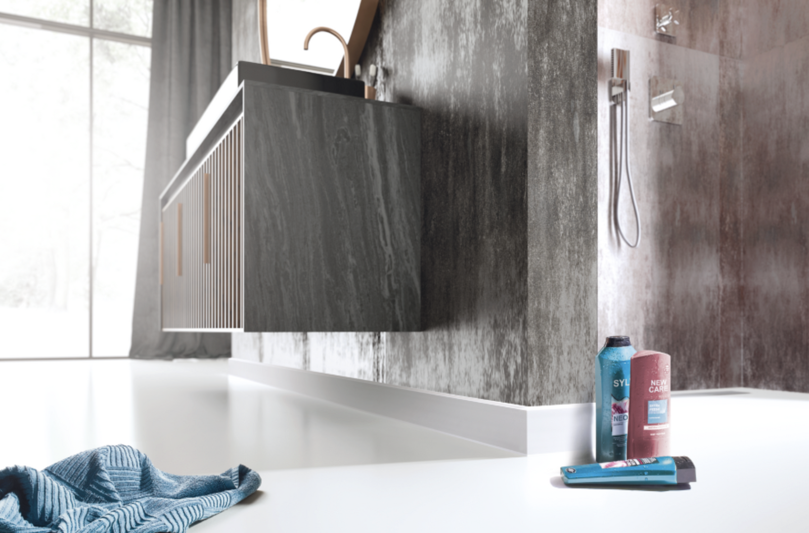 Listwa przypodłogowa PVC MASTERLINE 80 Biały RAL 9003 Mat