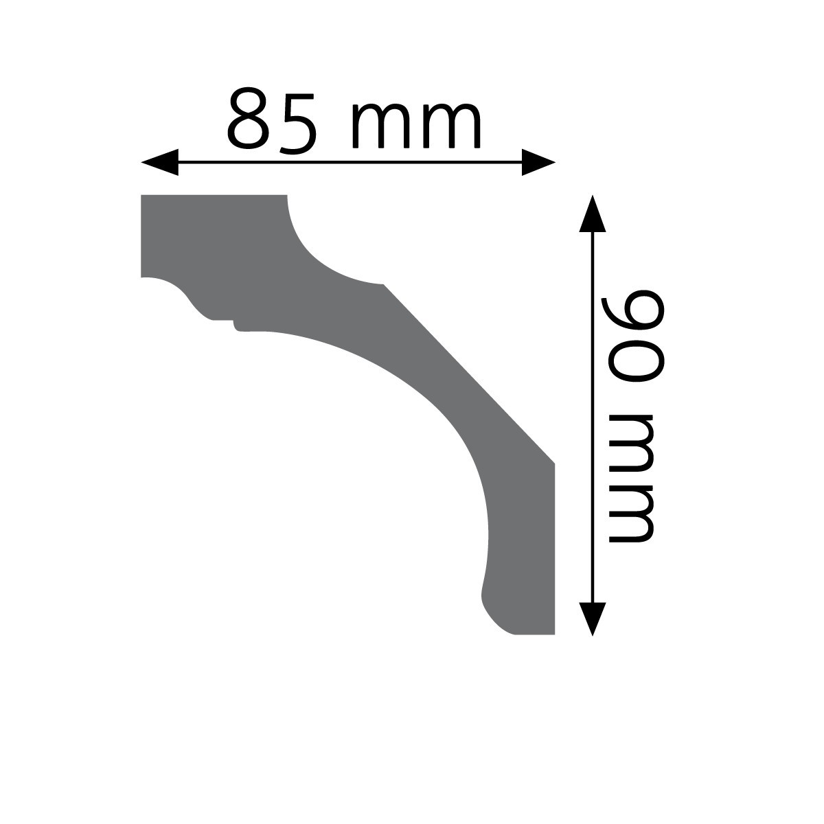 Listwa gzymsowa gładka Creativa LGG-21