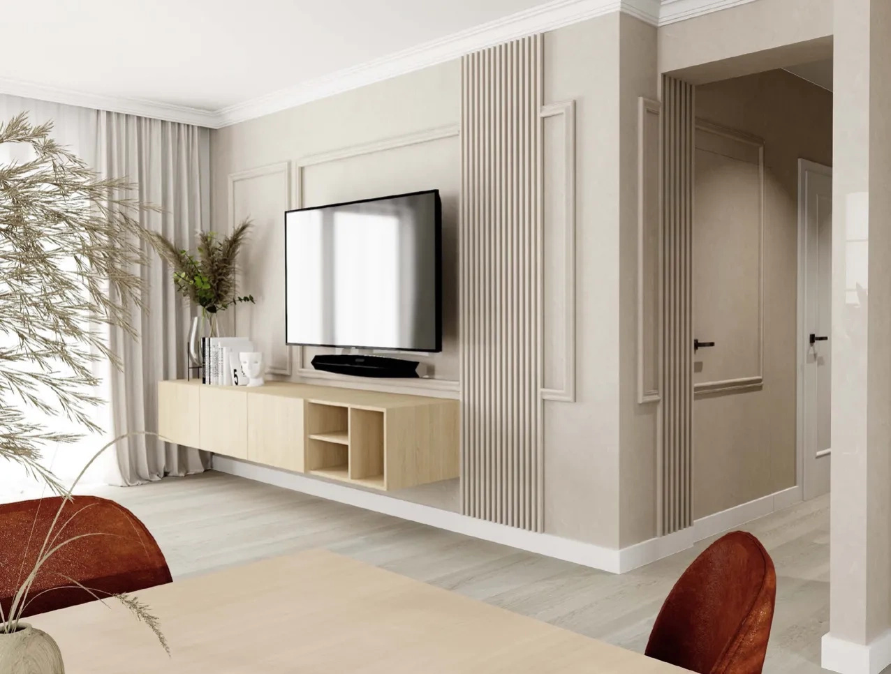 Listwa przysufitowa biała MDB142 wym. 200 x 8 x 9.8 cm, z ProFoam