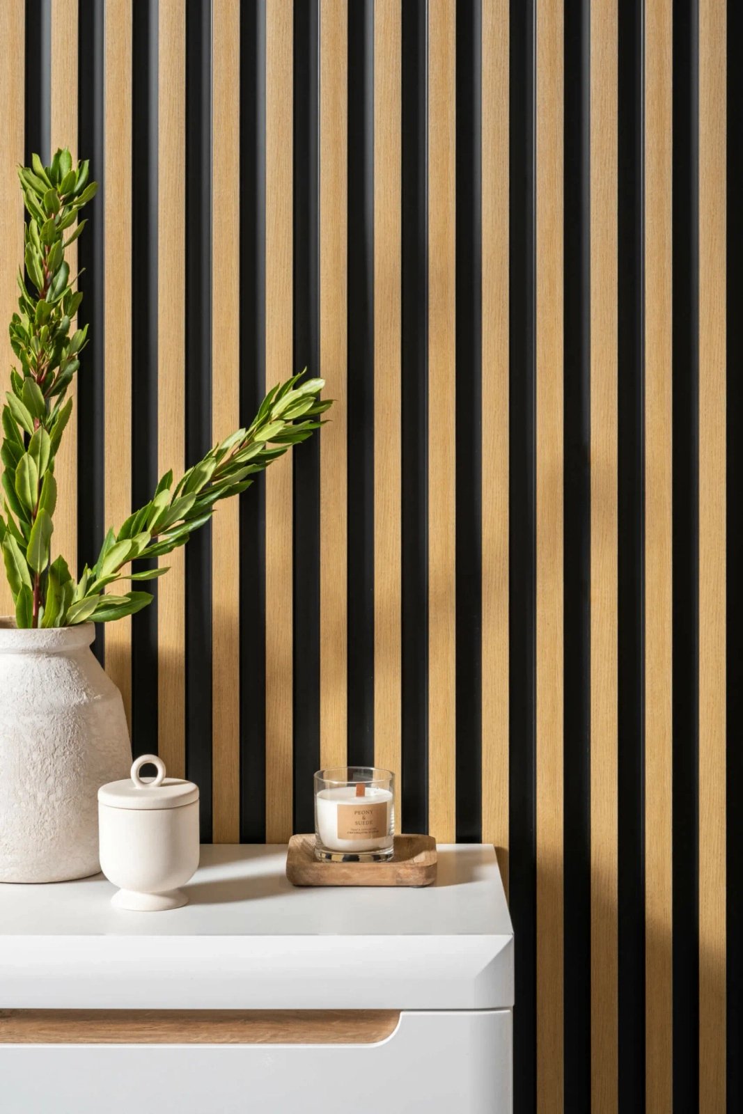 Lamela ścienna Dąb Naturalny L0305T kolor naturalny dąb wym. 200 x 2 x 11.5 cm, z PolyForce