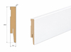 Listwa przypodłogowa MDF - PRIMA 10cm - Biała Premium