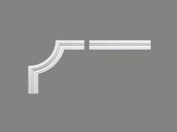 Narożnik MDD325-12 biały wym. 23 x 4.1 x 23 cm, z ProFoam