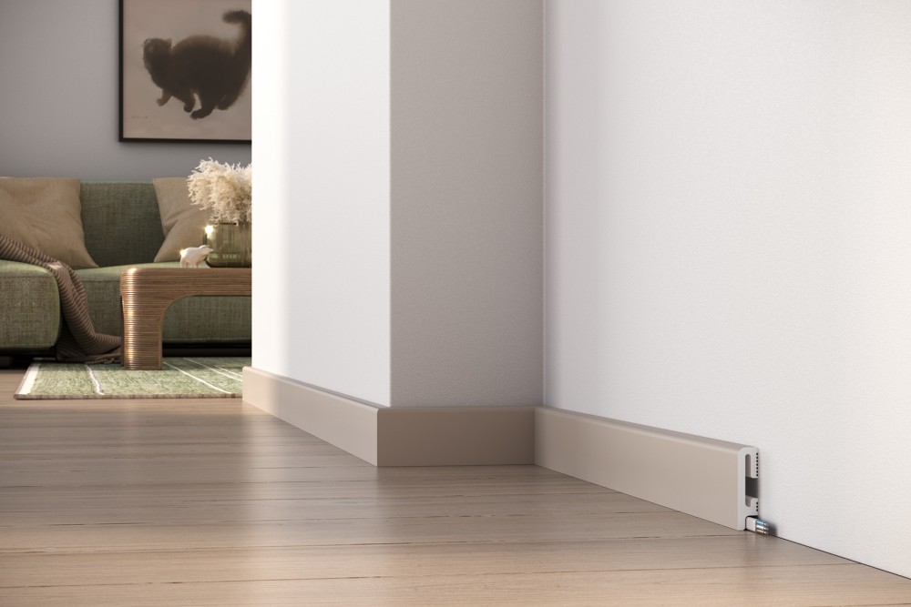 PRÓBKA 20 cm - Listwa przypodłogowa Premium Floor Durofit PF060C kolor cappuccino 6 cm