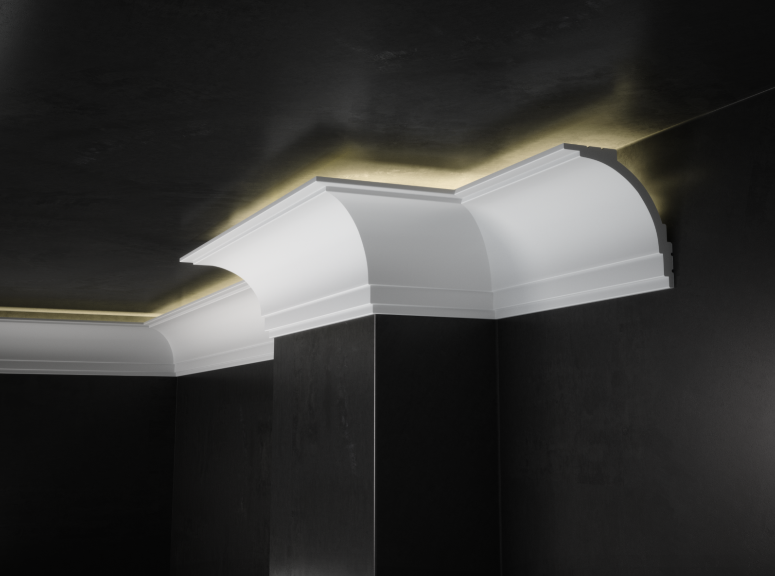 LK-06 Creativa Maskownica do Karnisza, listwa gzymsowa LIGHTBLOCKER®