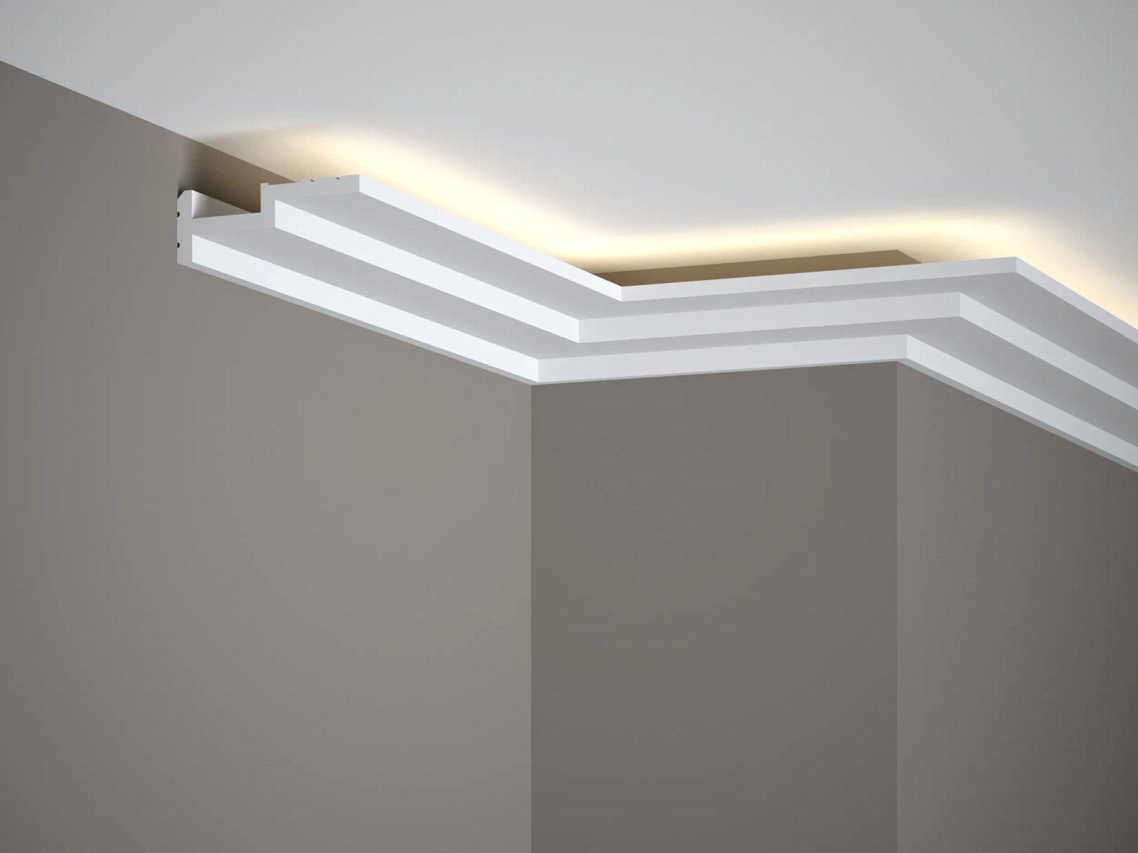 Listwa oświetleniowa QL024 biała wym. 200 x 3 x 8.5 cm, z PolyForce