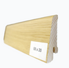 Drewniana listwa przypodłogowa lakierowana 58/20  (240 cm x 5,8 cm x 2 cm) Buk