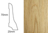 Listwa przypodłogowa fornirowana lakierowana LP70 (240 cm x 7 cm x 2,5 cm) dąb