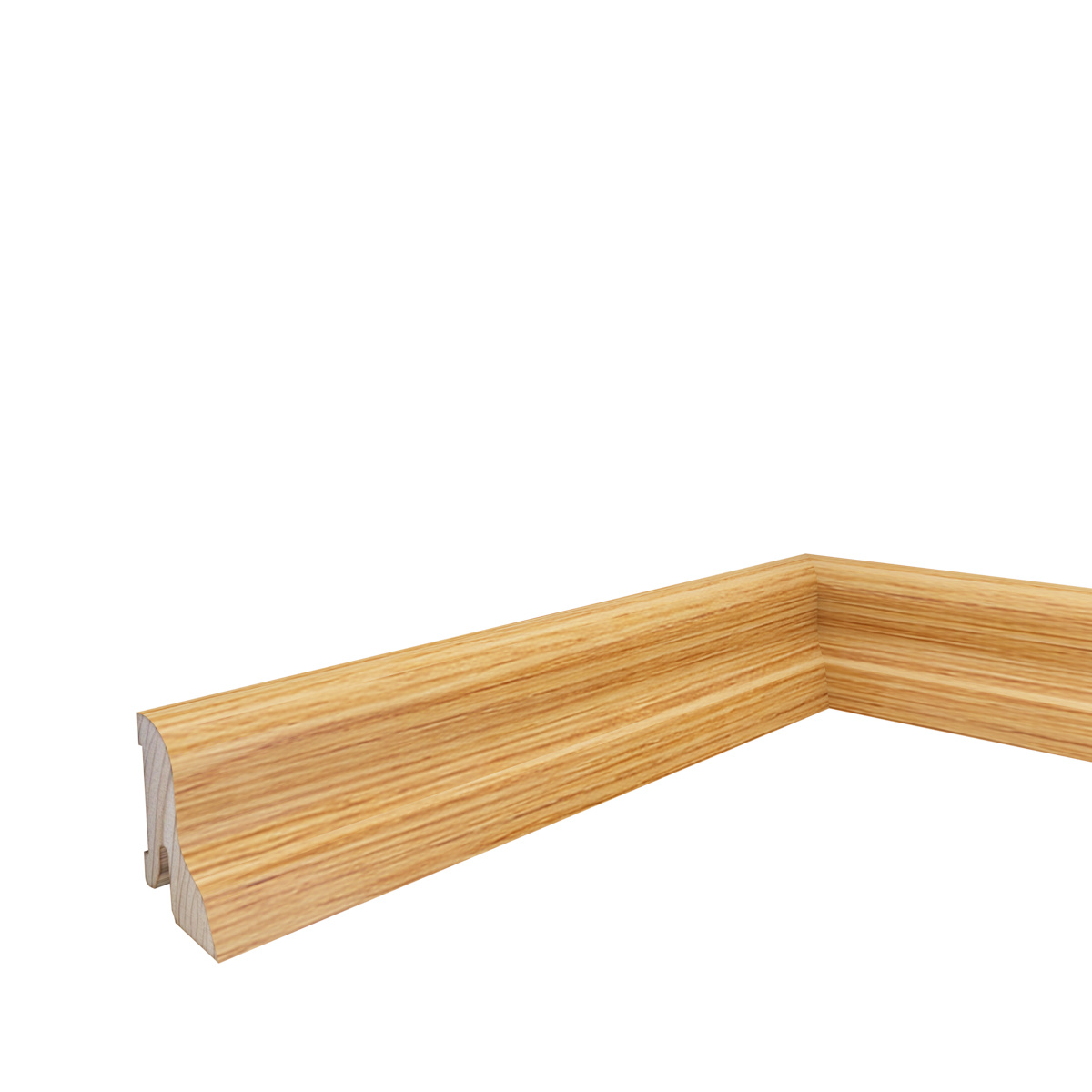 Listwa przypodłogowa drewniana 40x22 mm - dąb europejski lakierowany