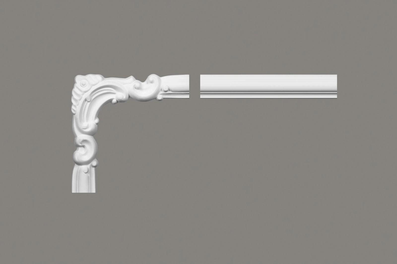 Narożnik MDD332-11 biały wym. 21 x 21 x 4.1 cm, z ProFoam