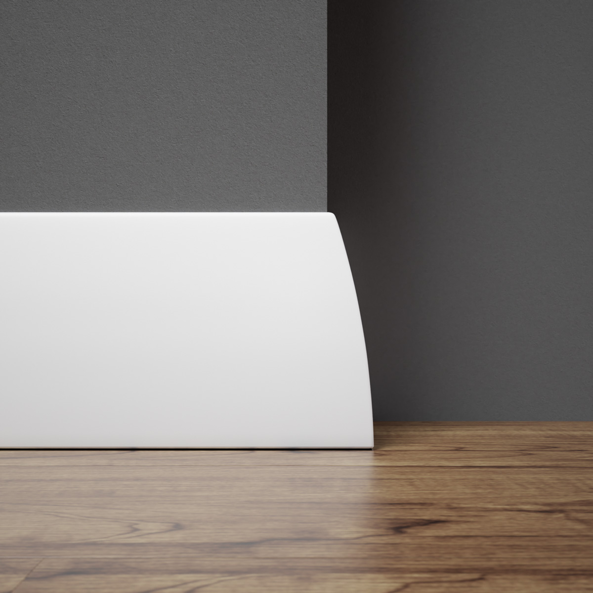 Listwa przypodłogowa MDF, Biała Premium, 8cm, MX-LUNA