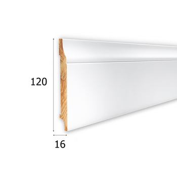 Listwa przypodłogowa lakierowana Topaz 120 (240 cm x 12 cm x 1,6 cm) drewno iglaste