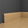 PRÓBKA 20 CM - Listwa przypodłogowa drewniana 80x15 mm - dąb lakierowany