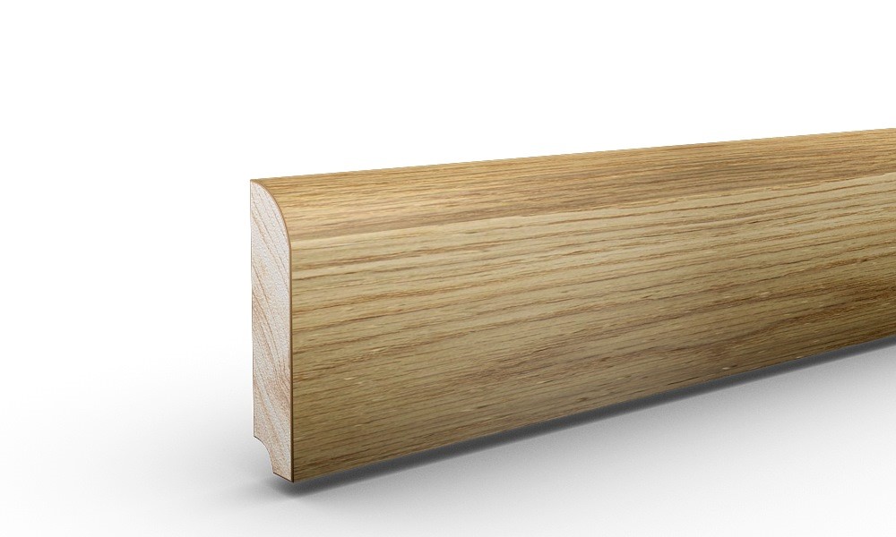 Listwa przypodłogowa fornirowana lakierowana CP80 R25 (240 cm x 8 cm x 1,8 cm) dąb