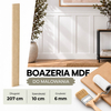 Listwa boazeryjna ELEGANT, boazeria ścienna MDF, do malowania, 207x10 cm