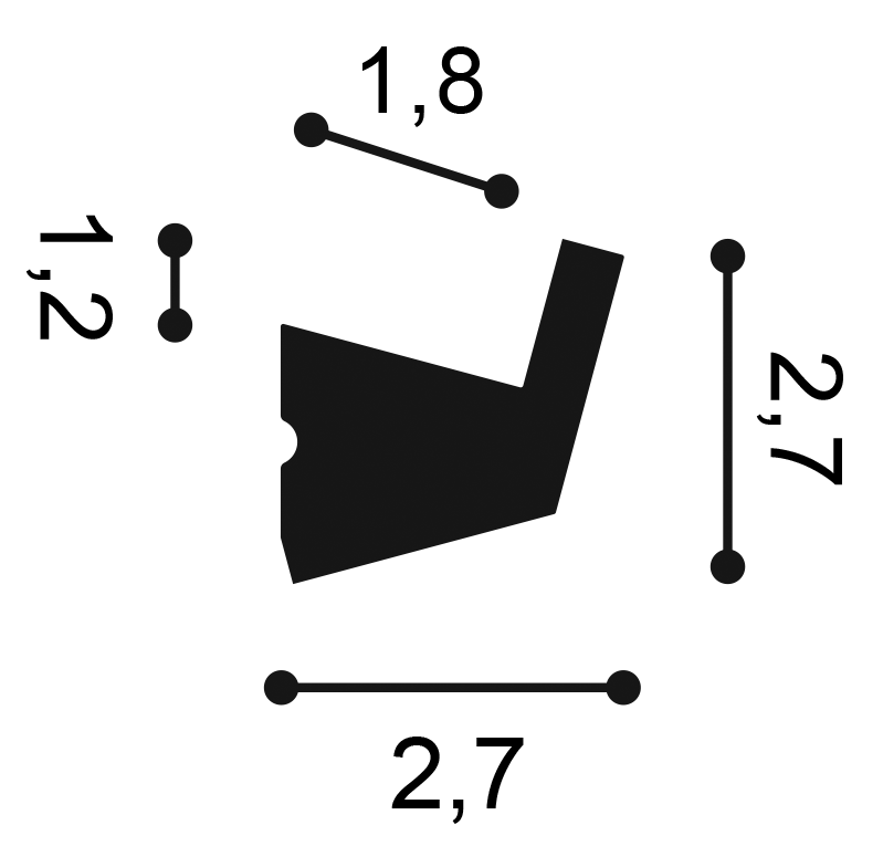 Listwa przysufitowa LED - Orac Decor CX189