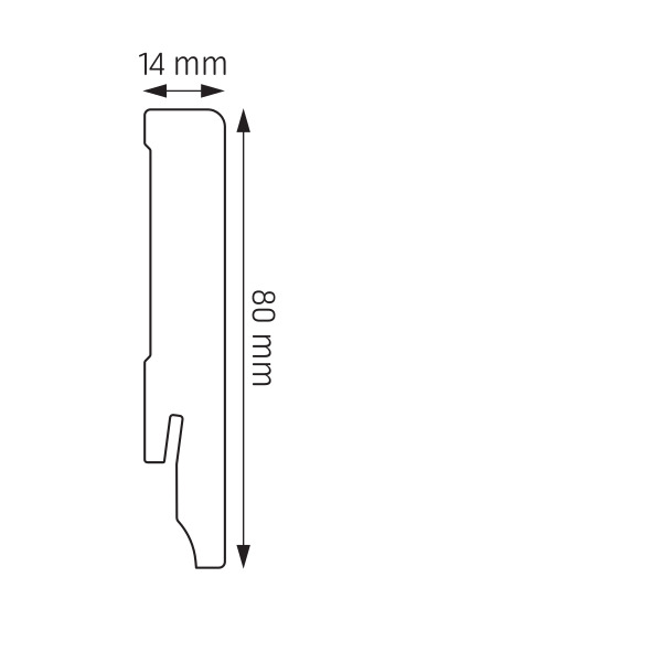 Listwa przypodłogowa LPCD-51-367 laminat GREYWICK Creativa 