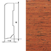 Drewniana listwa przypodłogowa lakierowana 60/16 (240 cm x 6 cm x 1,5 cm) Merbau