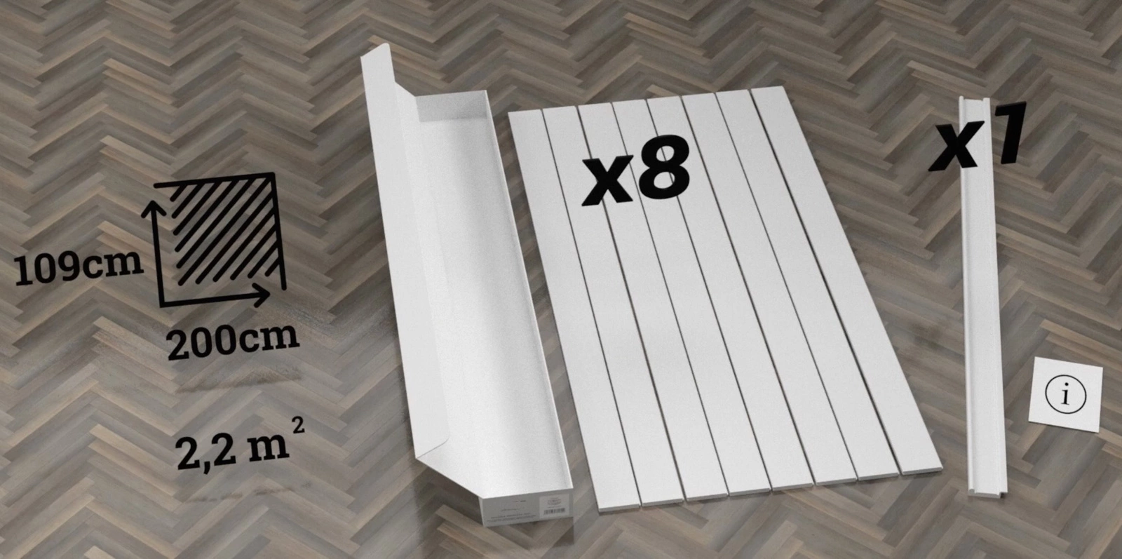 Lakierowana boazeria angielska PURE, zestaw listew boazeryjnych MDF - wymiary 200 x 109 cm pol_pl_Lakierowana-boazeria-angielska-PURE-zestaw-listew-boazeryjnych-MDF-wymiary-200-x-109-cm-3511_12