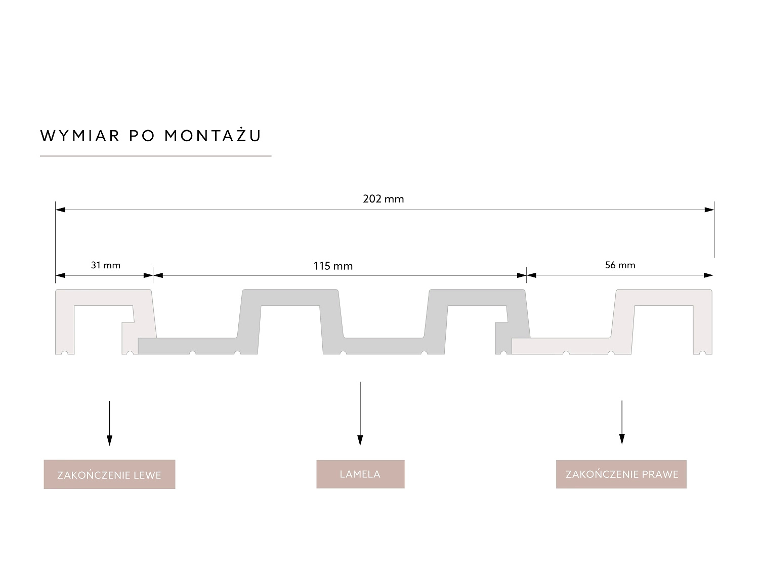 Lamela ścienna Dąb Naturalny L0305 wym. 270 x 2 x 11.5 cm, z PolyForce, kolor naturalny dąb
