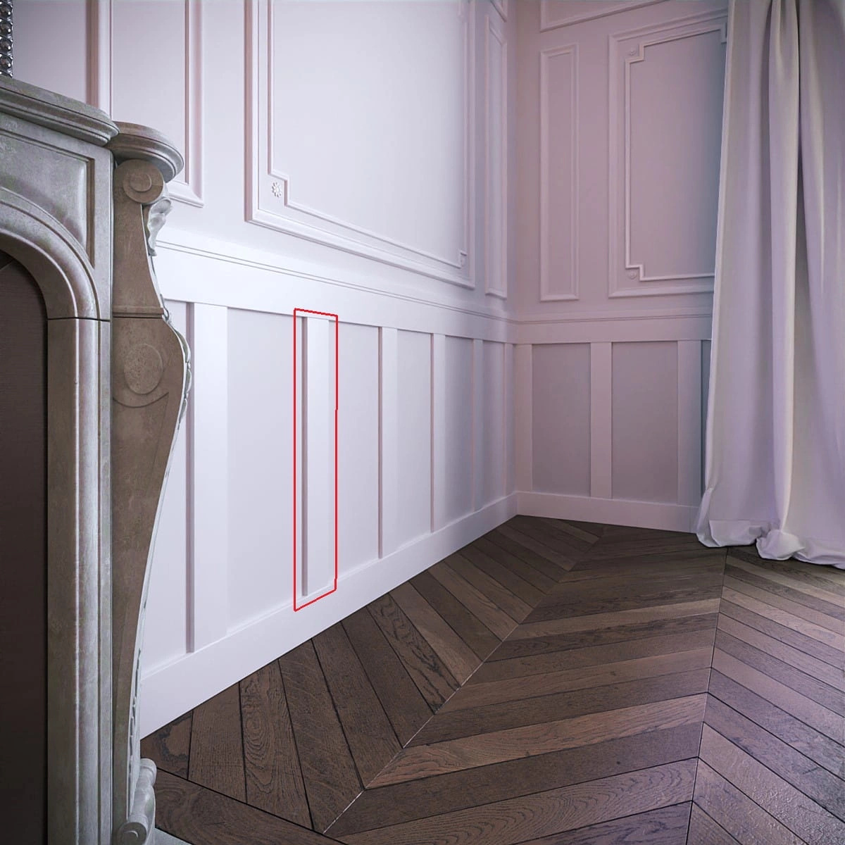 Listwa boazeryjna PRIME lakierowana 10 cm