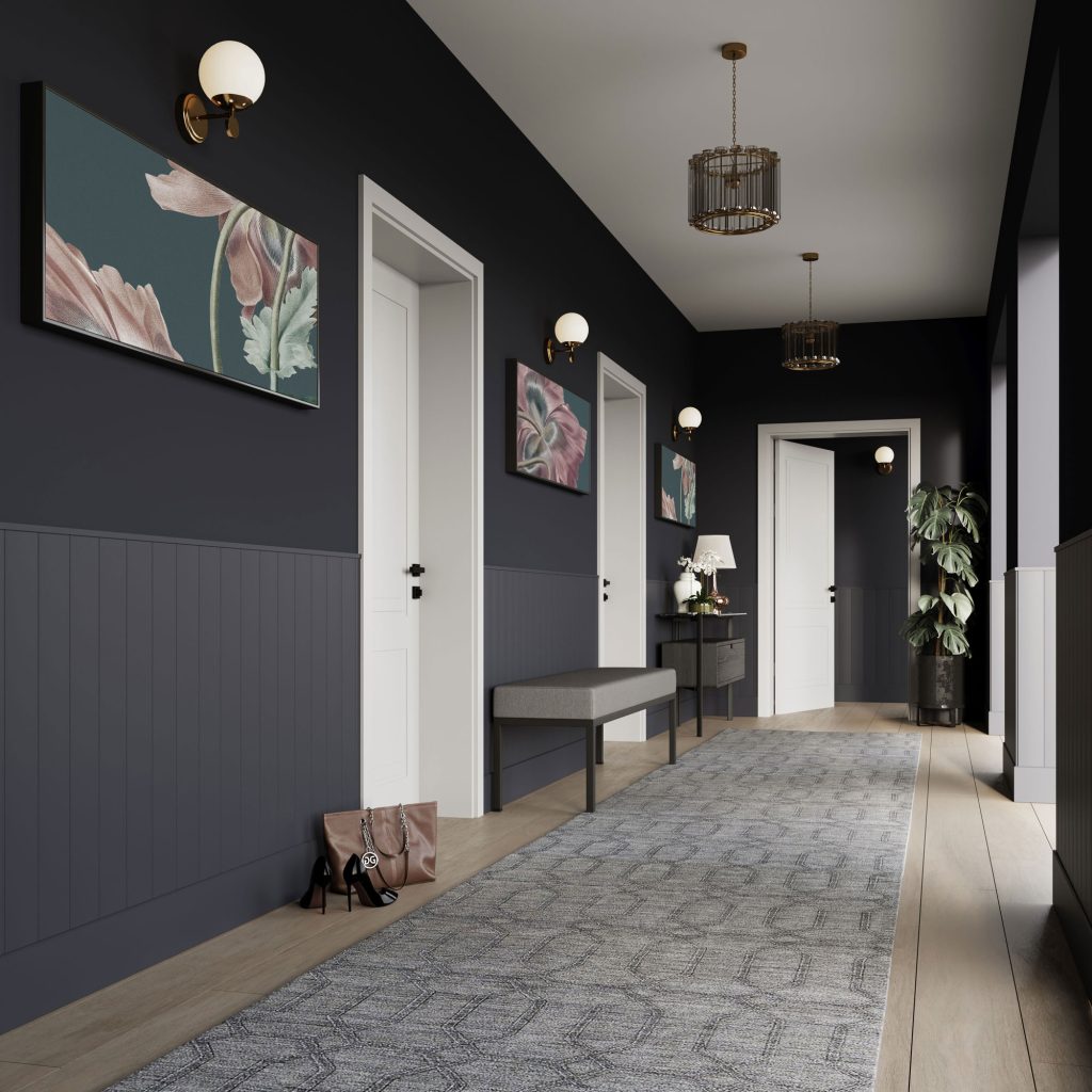 Listwa boazeryjna ELEGANT, boazeria ścienna MDF, do malowania