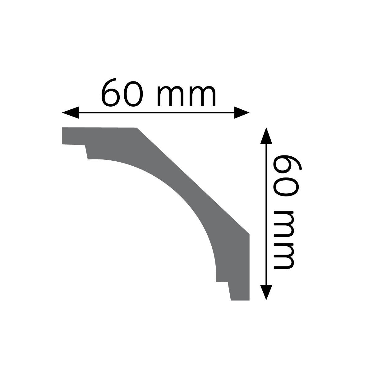 Listwa gzymsowa gładka Creativa LGG-15