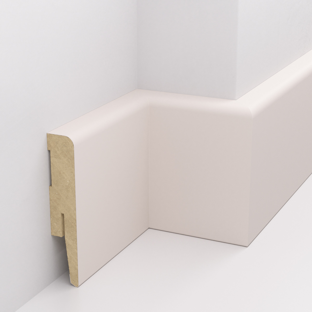 PRÓBKA 20 CM - Listwa przypodłogowa MDF TRIO R5, Kaszmir, 8cm