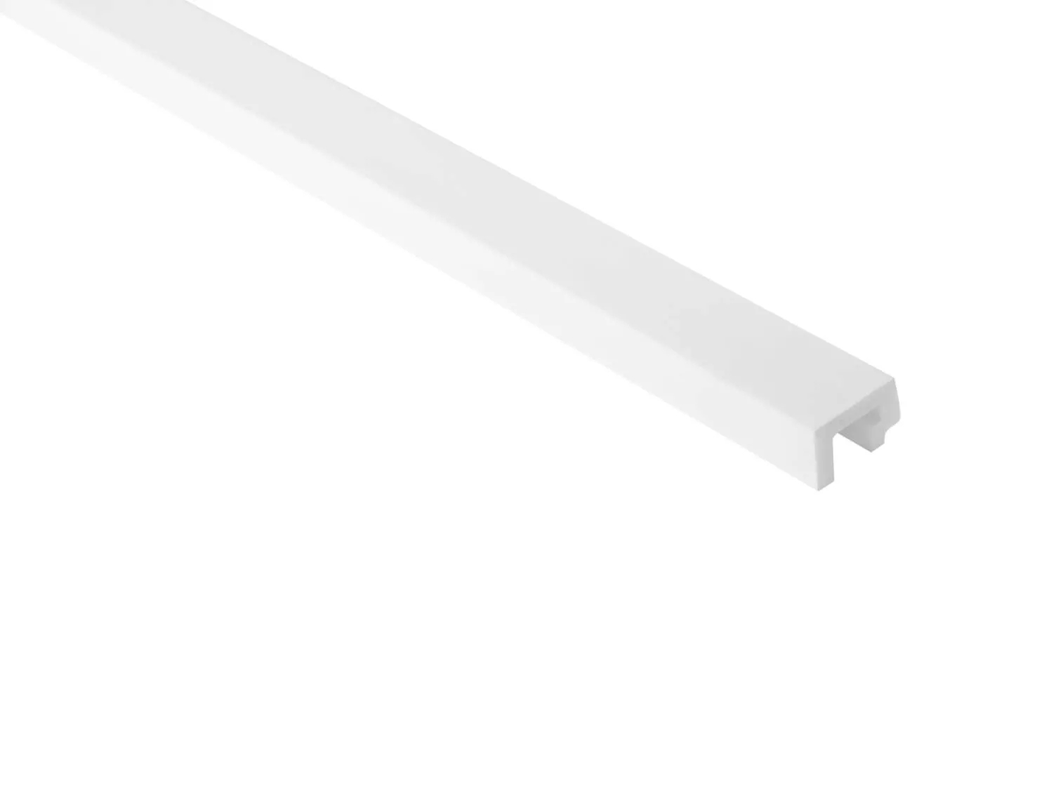Zakończenie lameli L0301L białe wym. 270 x 2 x 3.1 cm, z PolyForce