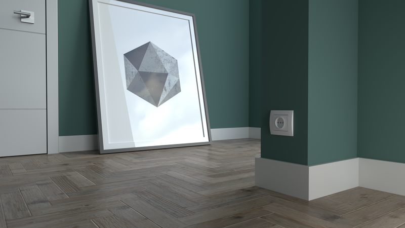 Listwa przypodłogowa drewniana lakierowana PW7C P7C27362A (220 cm x 7 cm x 1,6 cm) iglaste białe