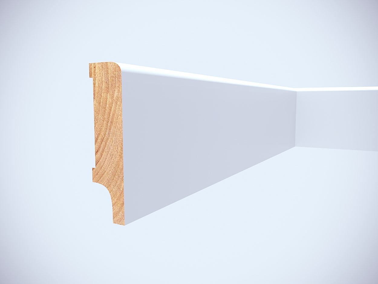 Listwa przypodłogowa drewniana lakierowana Lapis 60 (240 cm x 6 cm x 1,6 cm) iglaste