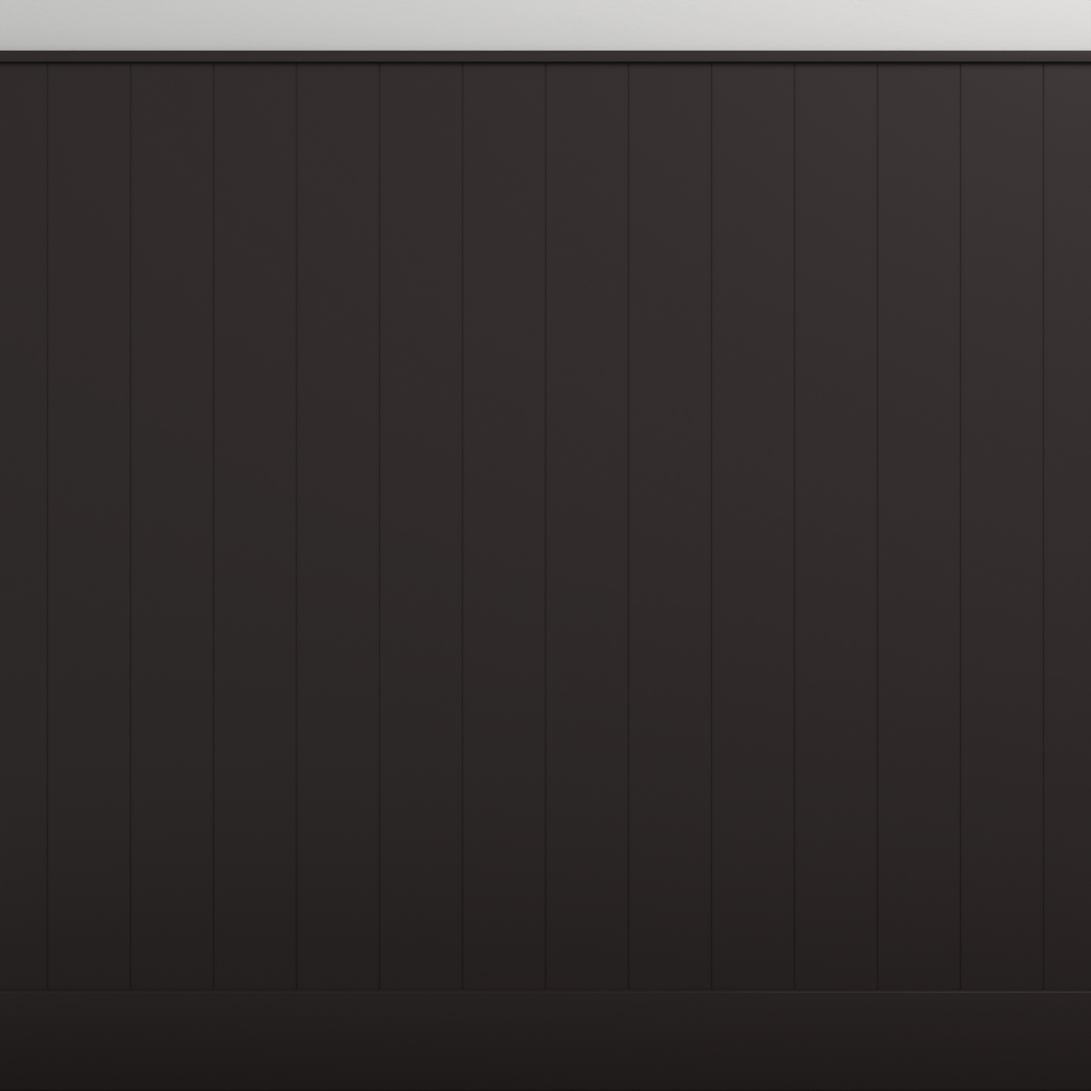 Boazeria ścienna MDF do malowania - długość 200 cm / wysokość 114.5 cm (zestaw Plano XL / Elegant / Duo) + Farba Czarny RAL9004