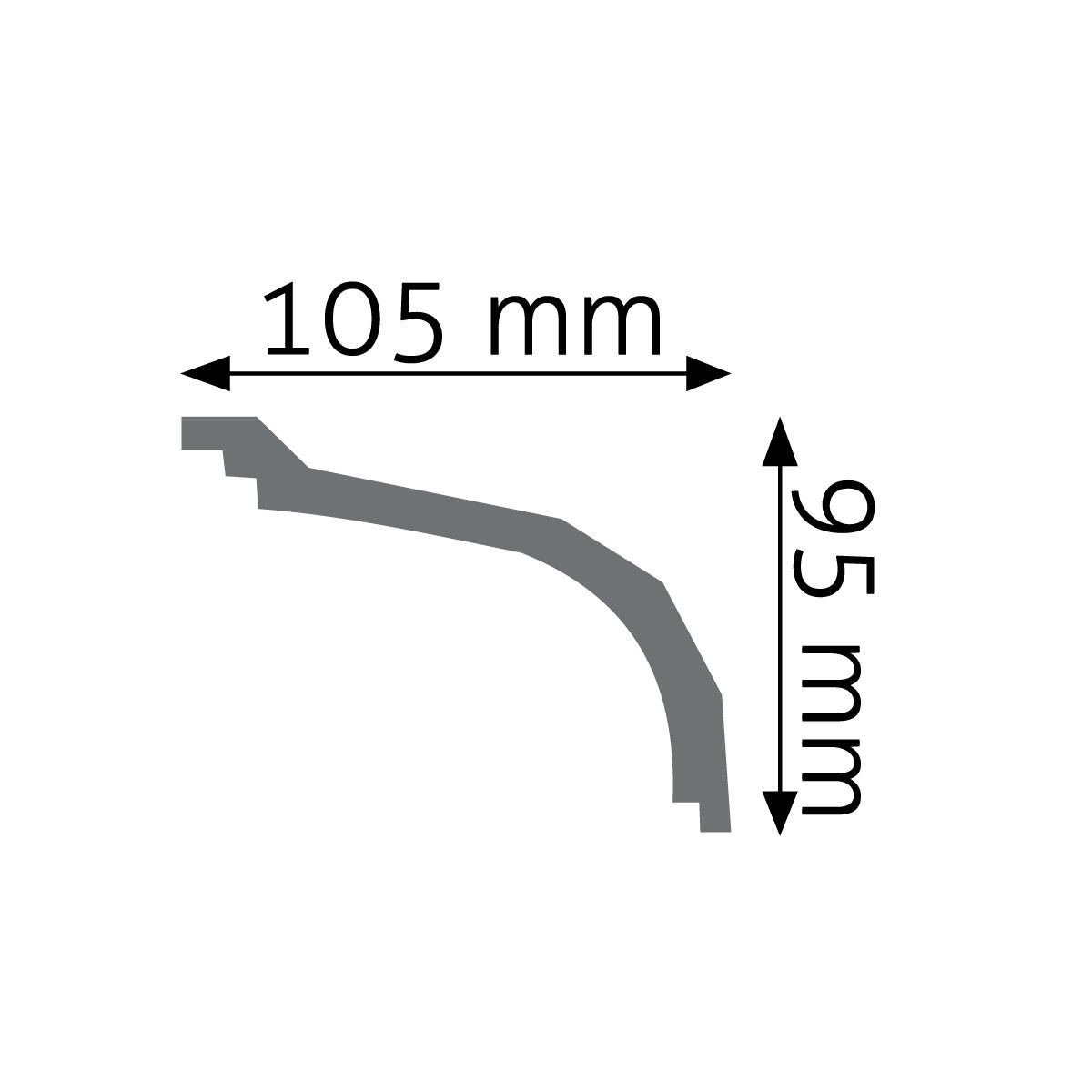 Listwa gzymsowa gładka Creativa LGG-05