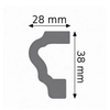 3.8 x 2.8 cm