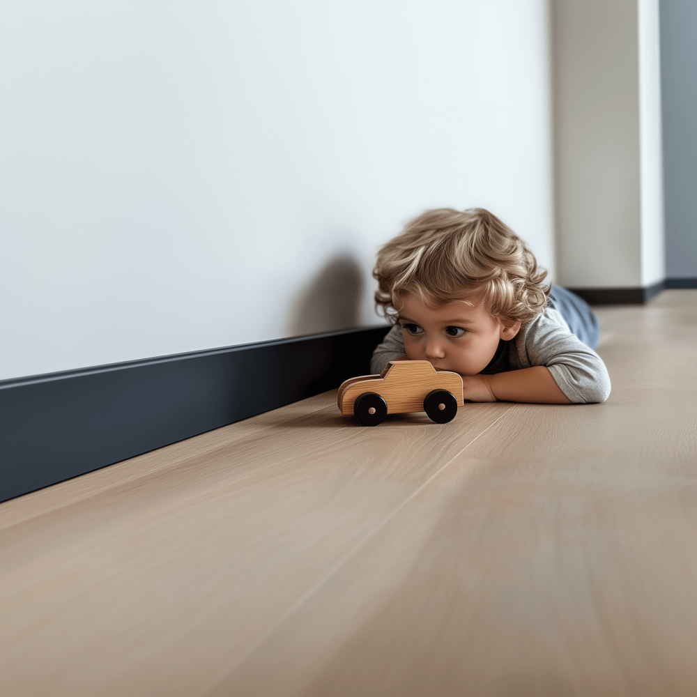 Listwa przypodłogowa Premium Floor Durofit PF080B czarna 8 cm