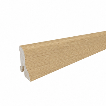 Listwa przypodłogowa drewniana 40x22 mm - dąb europejski lakierowany
