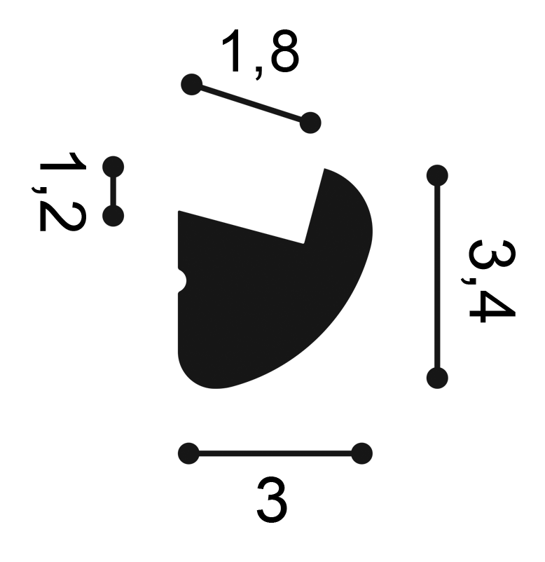 Listwa przysufitowa LED - Orac Decor CX188