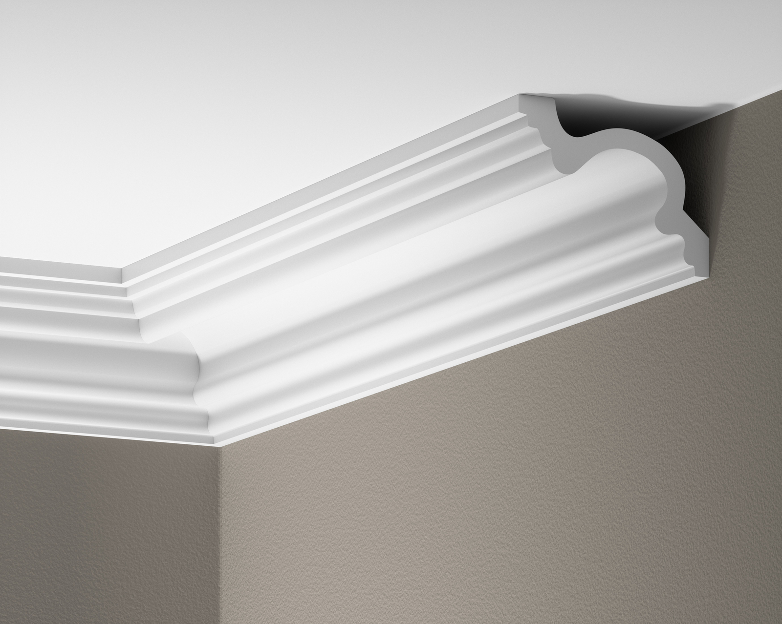 Listwa gzymsowa gładka Creativa LGG-46, wym. 12 x 8.8 x 240 cm