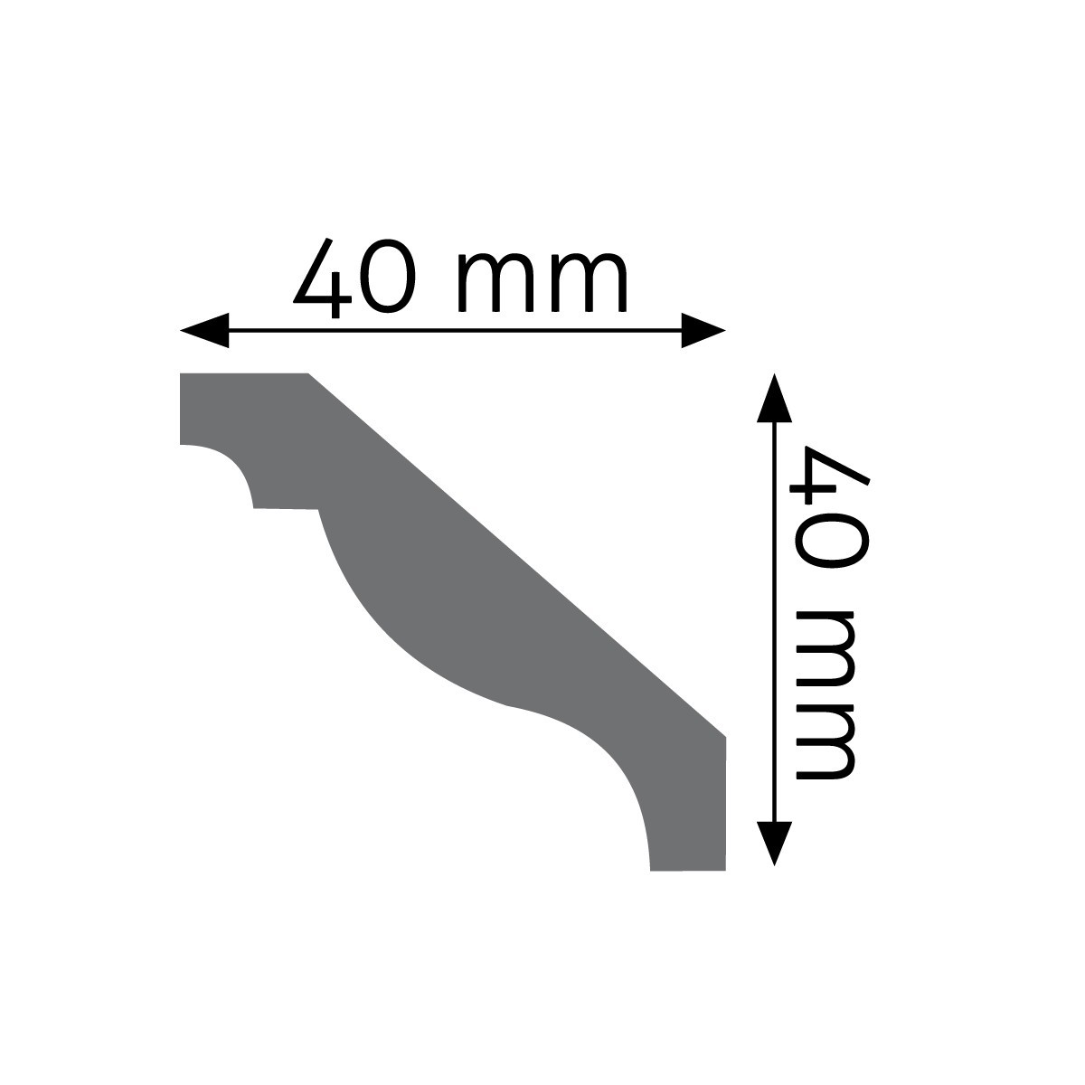 Listwa gzymsowa gładka Creativa LGG-24