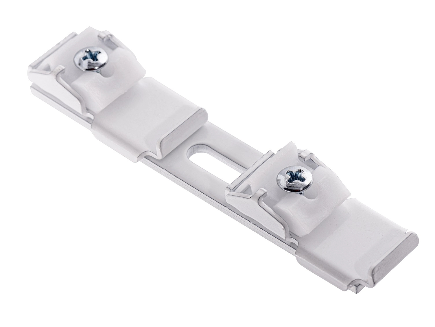 Zestaw karnisz sufitowy dwutorowy D100 z agrafkami, wym. 100 x 2 x 1.4 cm